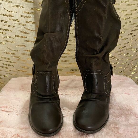 Women’s Amani Prima mid calf heeled boots with side zippers sized 8M - Picture 2 of 10